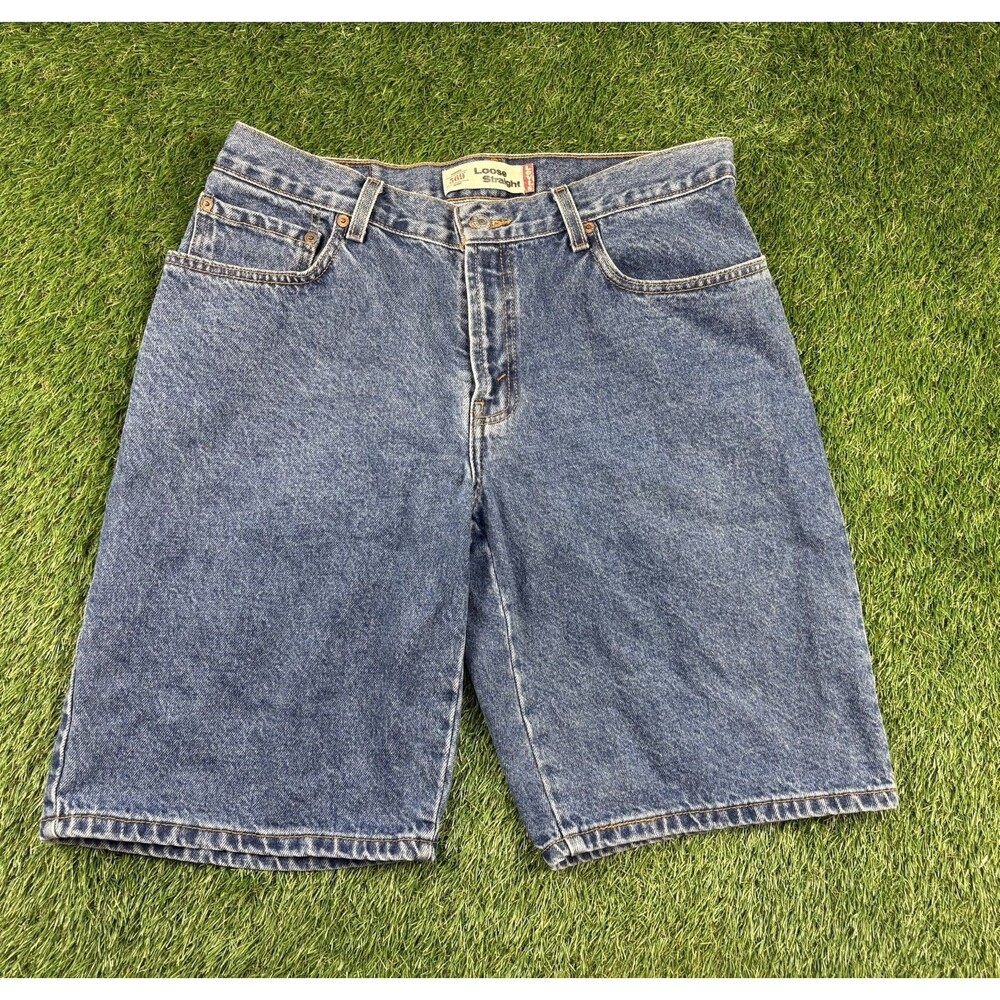 Vintage Levis 569 Jean Shorts Mens 34 Denim Jorts Skate Baggy Loose Fit Y2K